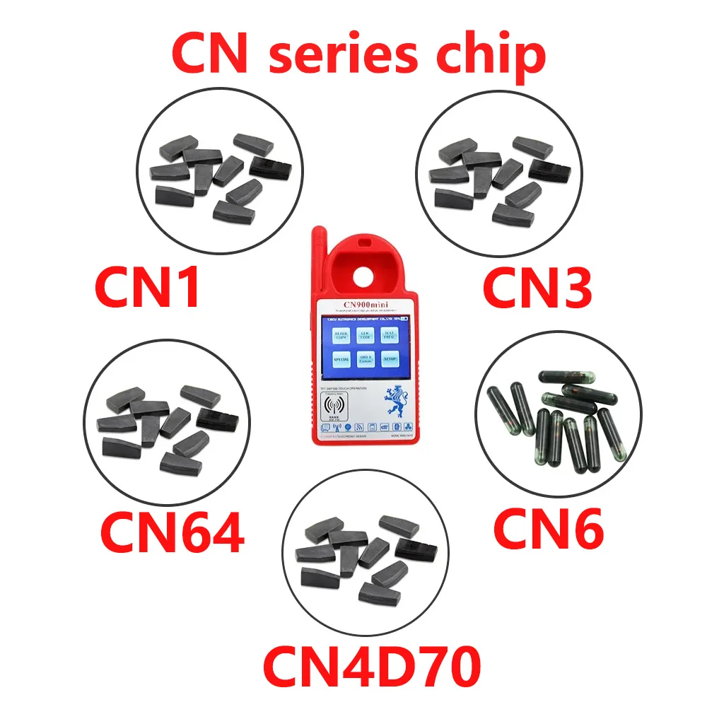 

5pcs Original CN5 CN3 CN1 CN6 CN64 CN4D70 Car Key Chip Auto Remote Chips Transponder for CN900 Mini Programmer