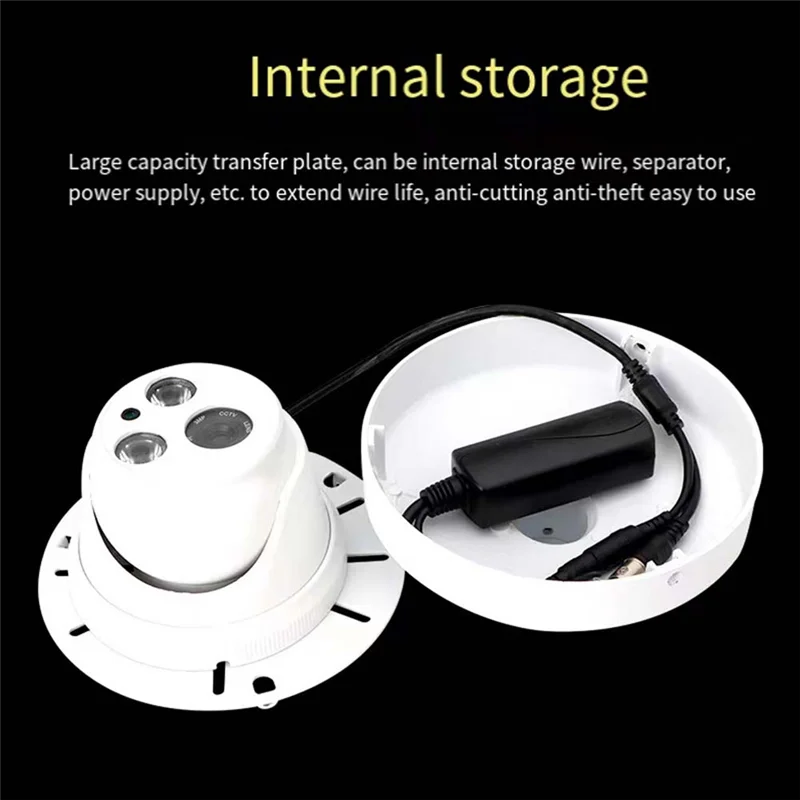 ABZW L-Shaped Universal Pendent Hemispherical Camera Bracket Dome Camera Ceiling Mounting Aluminum Alloy Mount Bracket