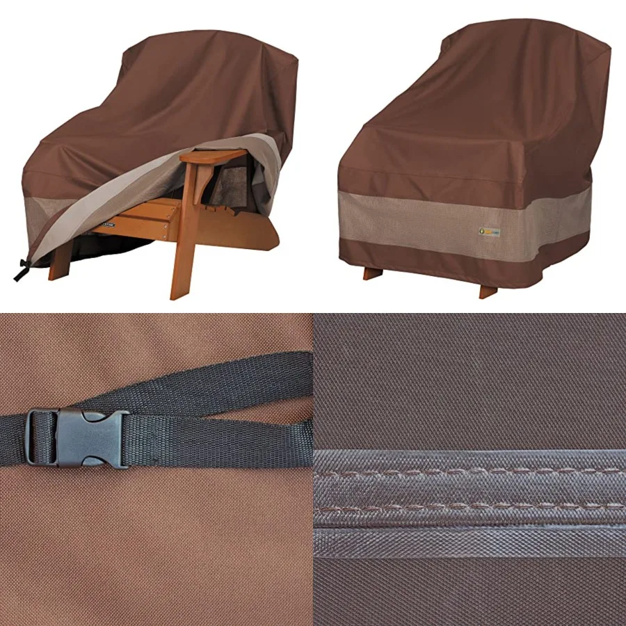 

DUCKCOVERS Ultimate Waterproof 32 Inch Patio Adirondack Chair Cover, Patio Furniture Covers