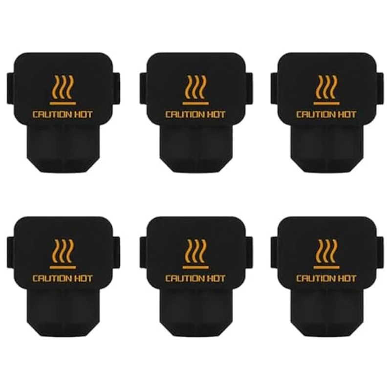 

6 Piece Printer Hotend Silicone Socks,High Temperature Extruder Heating Block Cover Black Silica Gel For Bambu Lab A1/A1 Mini