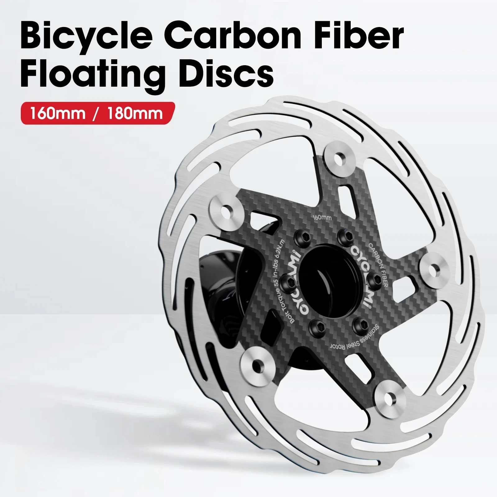 

Велосипед 160/180 мм, ротор дискового тормоза, плавающее углеродное волокно, утолщение, анодированный, быстрое охлаждение, сверхлегкий диск