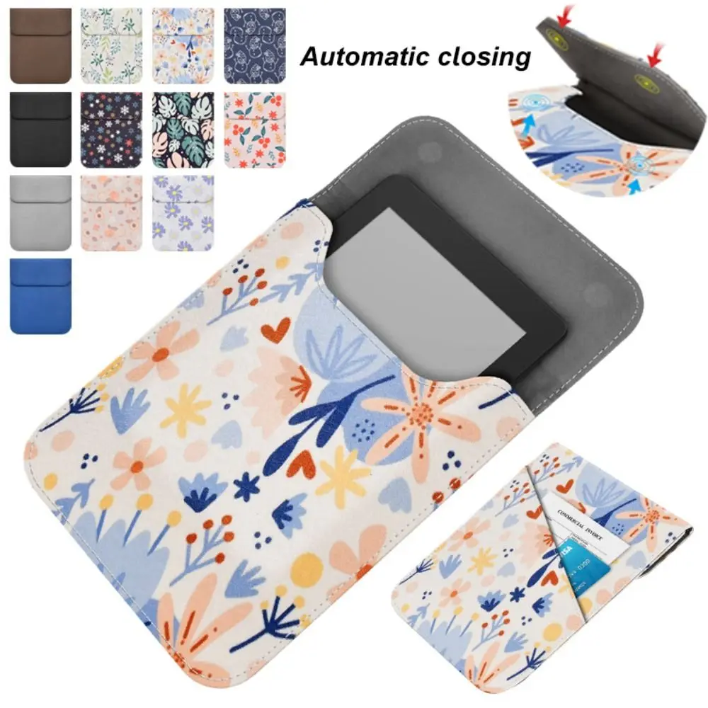 

Чехол для чтения электронных книг с защитой от царапин, 6/6,8/7 дюймов, противоударный чехол для переноски, ультратонкий кожаный чехол для чтения электронных книг для Kindle/Boox