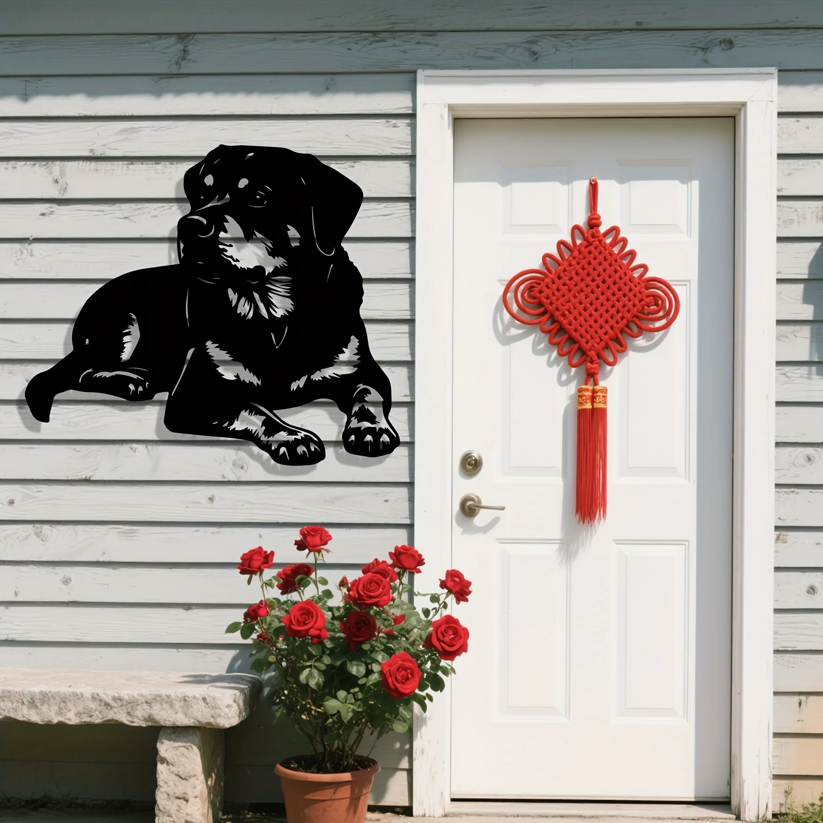 Metal Wall Art, a Black Statue Mural, Great for Vintage Walls, Halloween Decoration, an Excellent Gift for Collectors