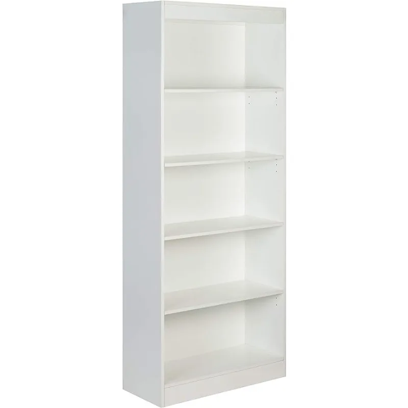 Essentials 5-Tier Bookshelf, White