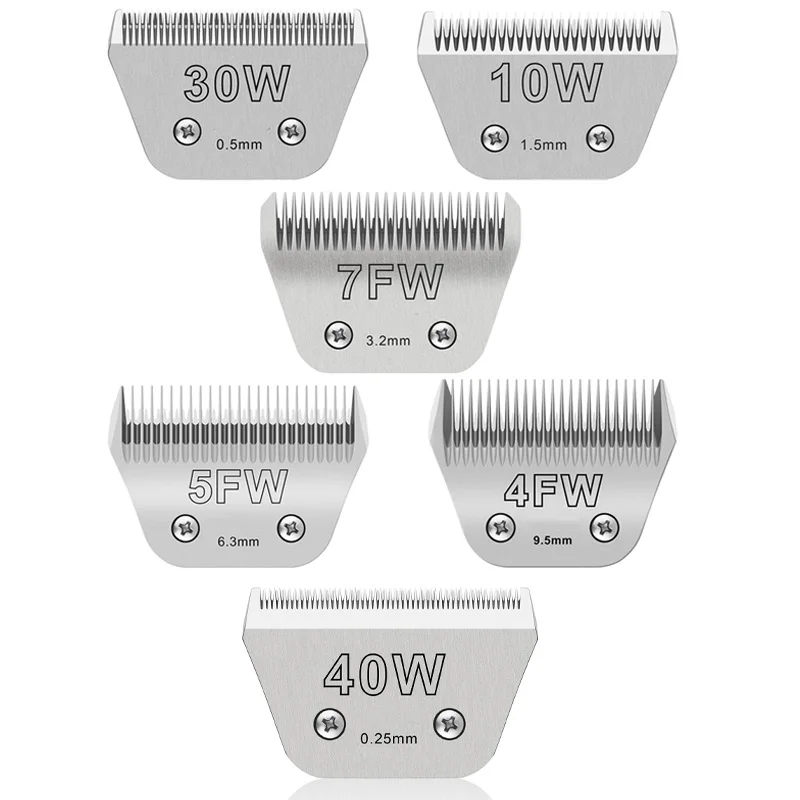 

Широкие съемные лезвия для ухода за собаками, совместимые с машинами для стрижки Andis, Oster A5, Wahl KM10