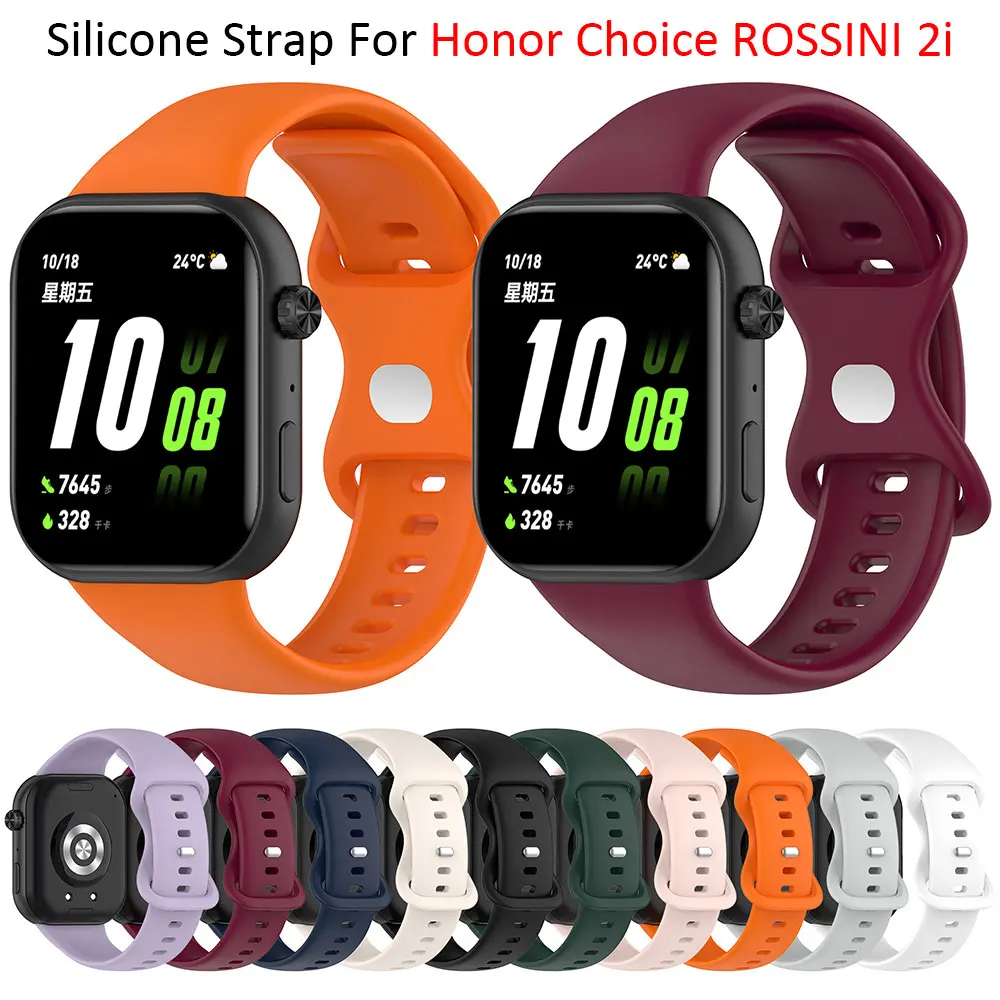 Pulseira de relógio de silicone para honor escolha ROSSINI 2i pulseira de substituição acessórios de pulseira