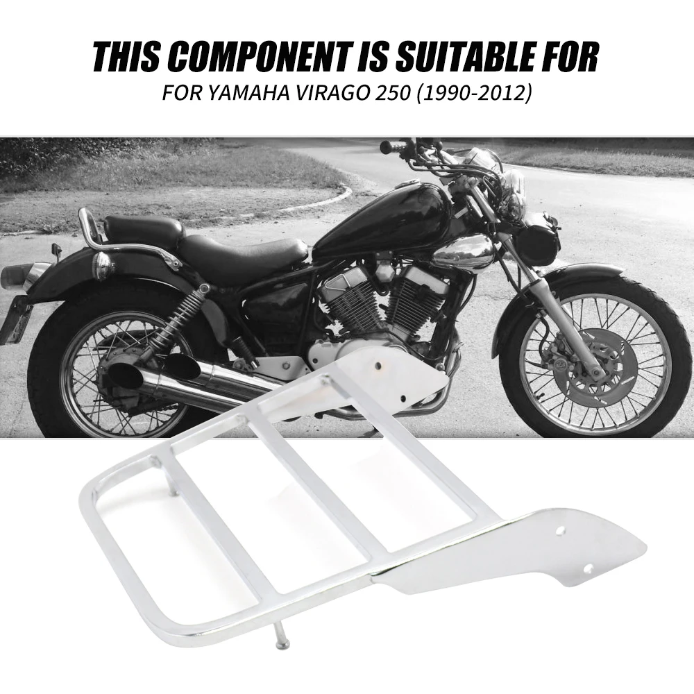 Factory Wholesale Price - Chrome-plated Motorcycle Roof Rack Suitable for Yamaha Virago XV 125 1990-2012 Virago 250 1990-2012