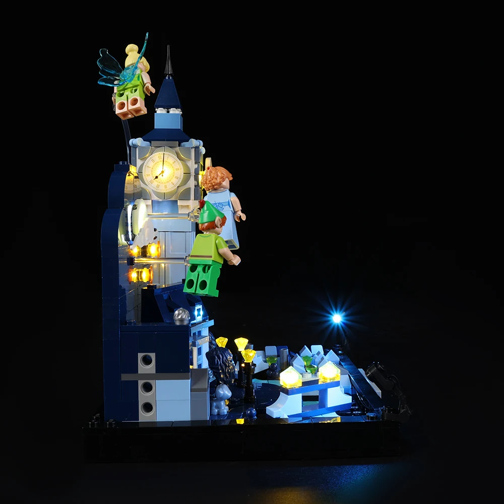 No Model LED Lighting Set Suitable for LEGO Peter Pan Wendys Flight Over London 43232(Excluding Building Blocks)