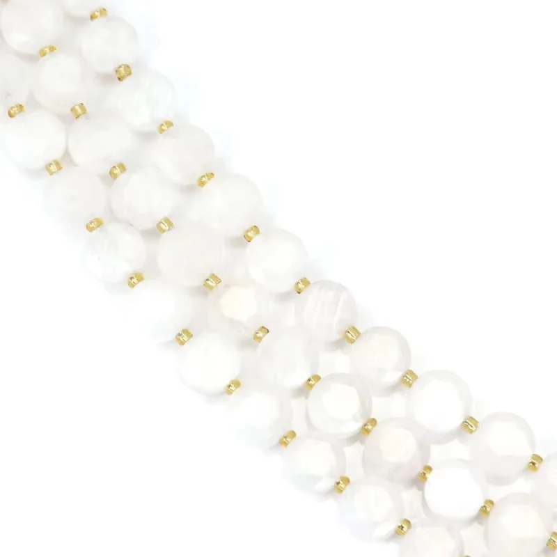 

Бусины из лунного камня, граненые плоские круглые 8 мм, натуральный полудрагоценный камень для изготовления ювелирных изделий, серьги-браслеты «сделай сам»