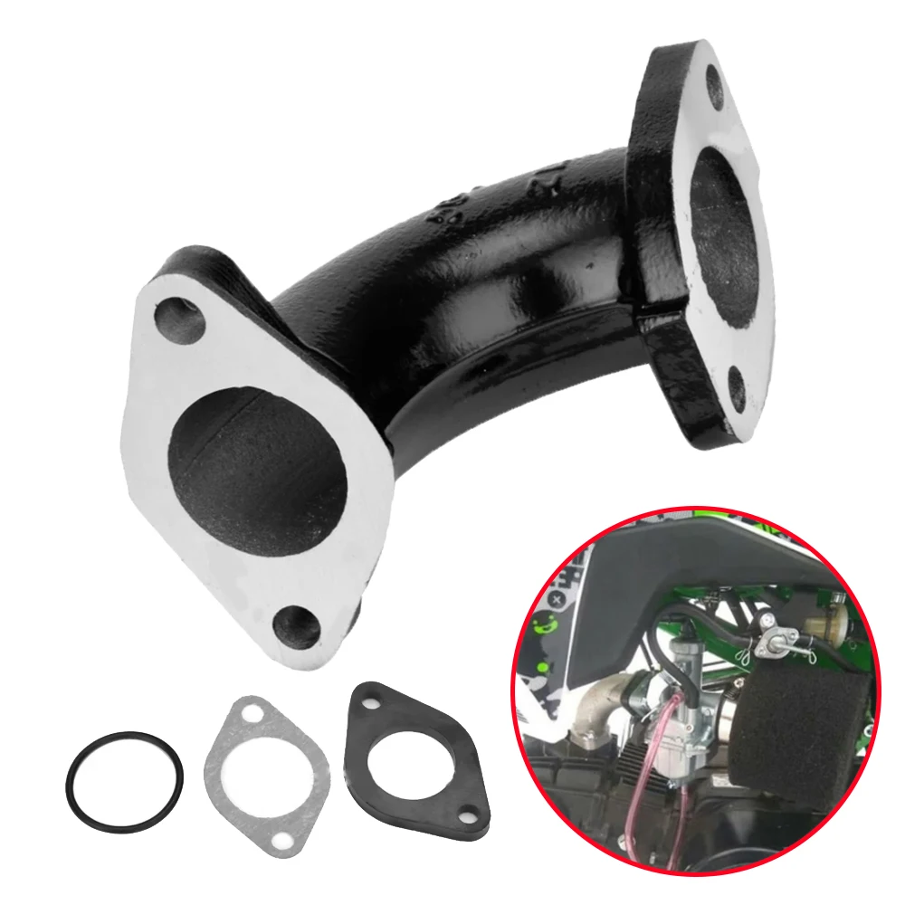 56-2 Intake Manifold Dirt Pit Bike Carburetor Rubber Mainfold Adapter Inlet Intake Pipe Kits For VM22 PZ19 YX125 Pit Dirt Bike