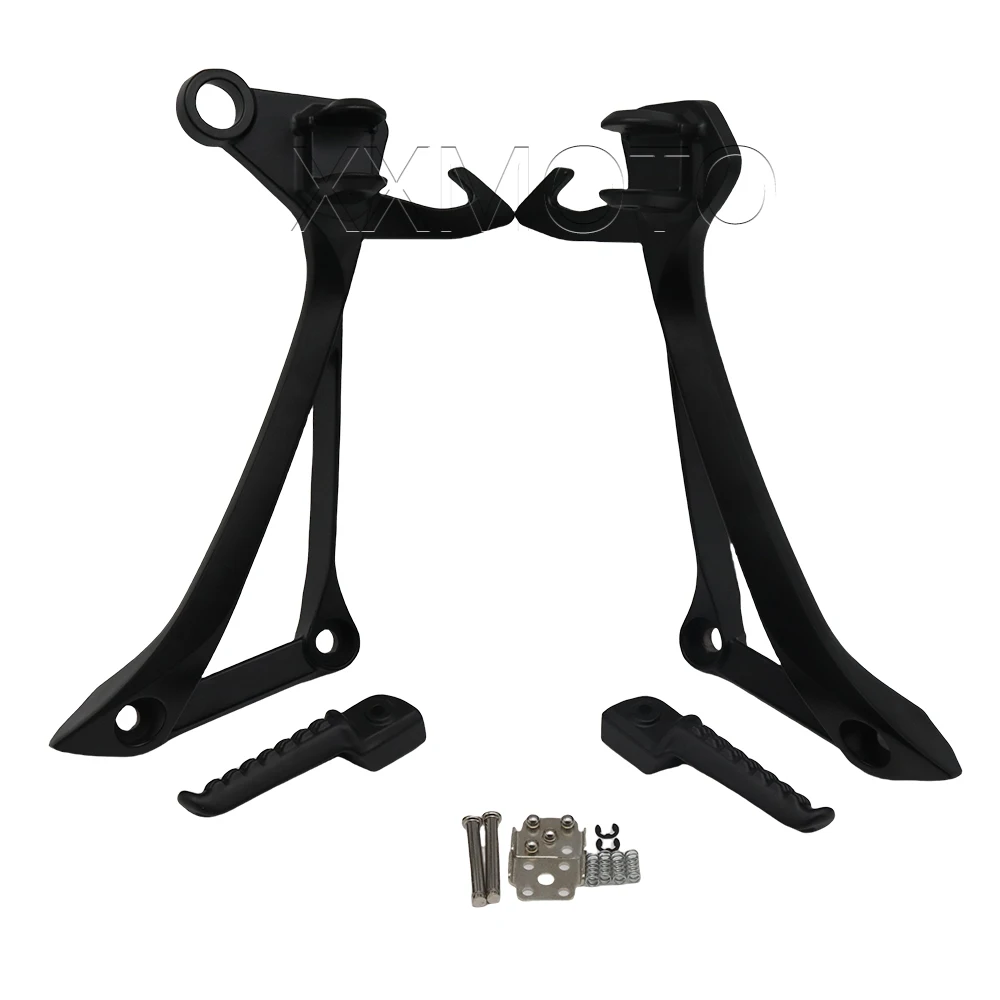 For Kawasaki Ninja ZX10R ZX 10R ZX-10R 2011 2012 2013 2014 2019-2020 Black Motorcycle Passanger Footrests Foot Pegs Bracket