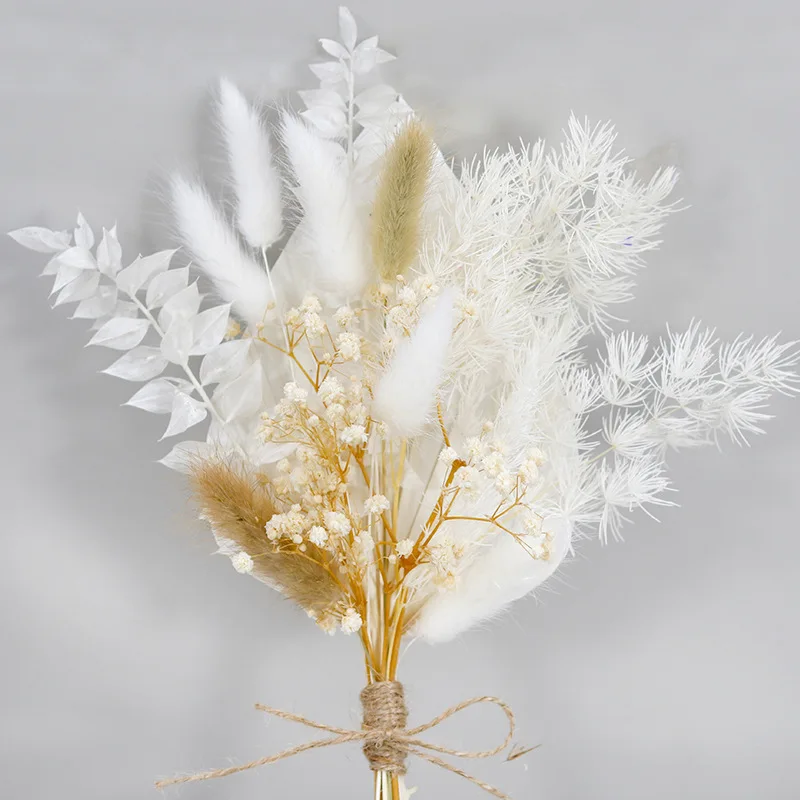 

Pampas Bridesmaid Bouquet Dried Flower Boho Home Decor For Arch Wedding Arrangement DIY Craft Decorative Table Mariage Decor