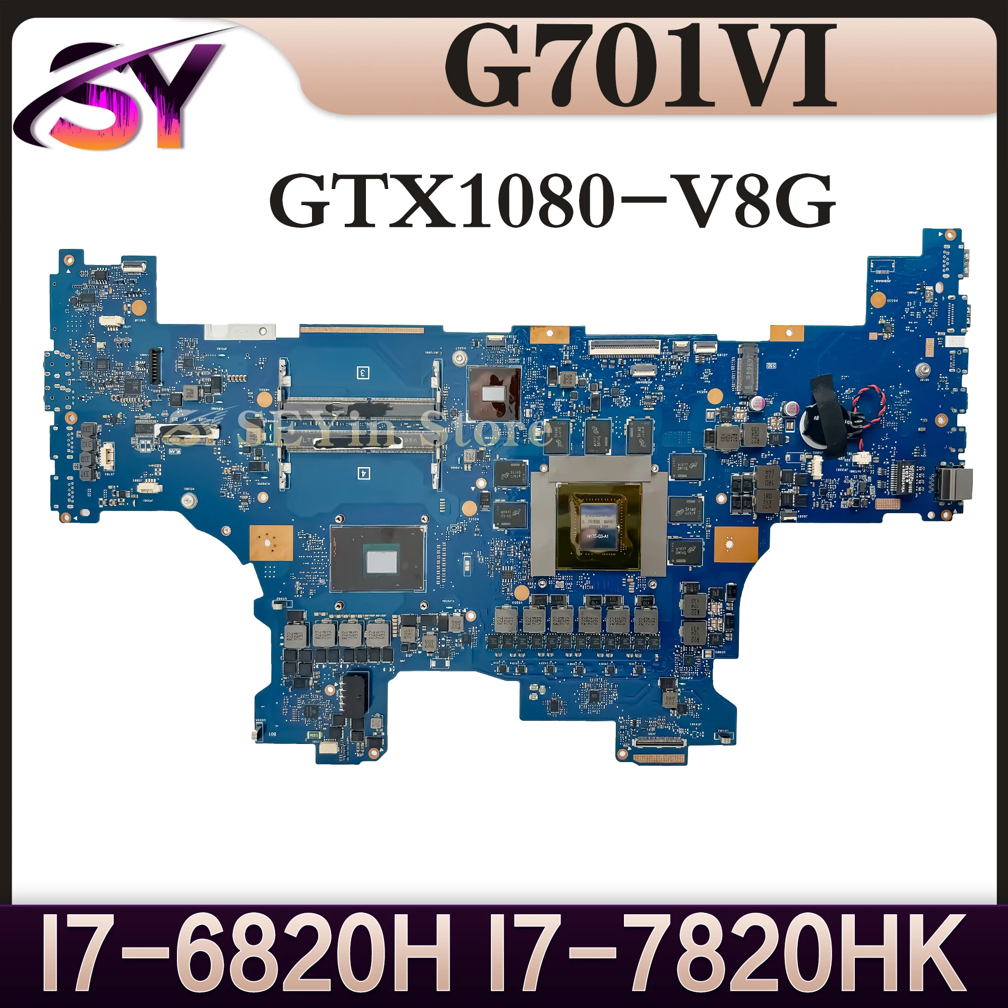 

G701VI Mainboard For ASUS G701VIK G701 G701V Laptop Motherboard I7-6820H I7-7820H GTX1080/V8G Original