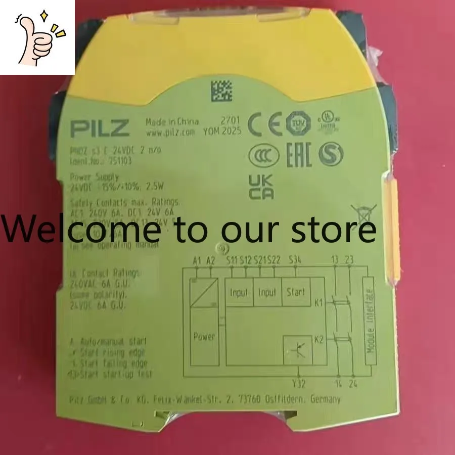 PILZ Pilz Safety Relay, 751103, With Original Factory Instructions And Packaging