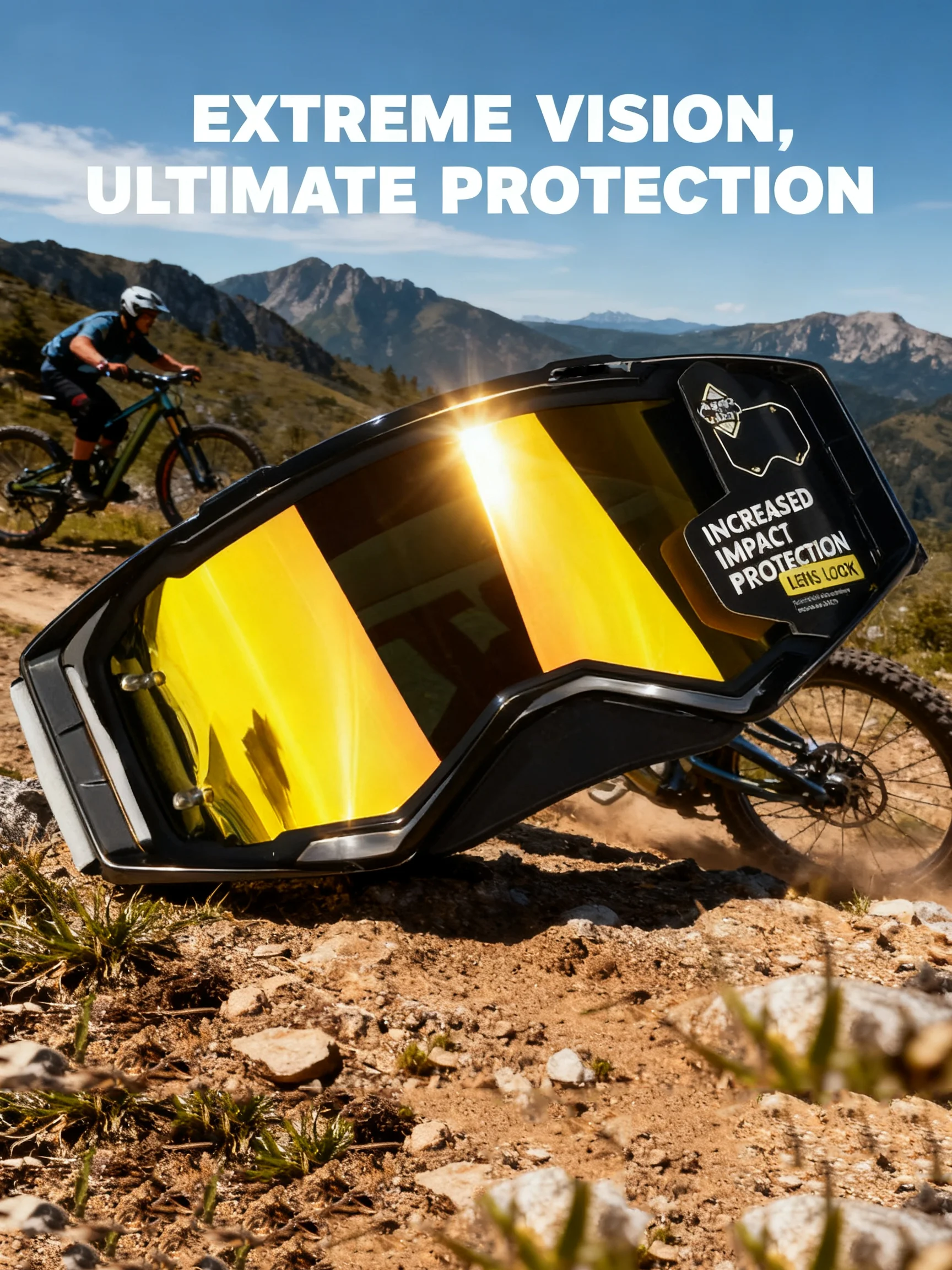 

**Унисекс очки для мотокросса и снега — ветрозащитные, пылезащитные, противотуманные для мотоциклов, езды на квадроцикле и защиты зимних видов спорта ** * (1