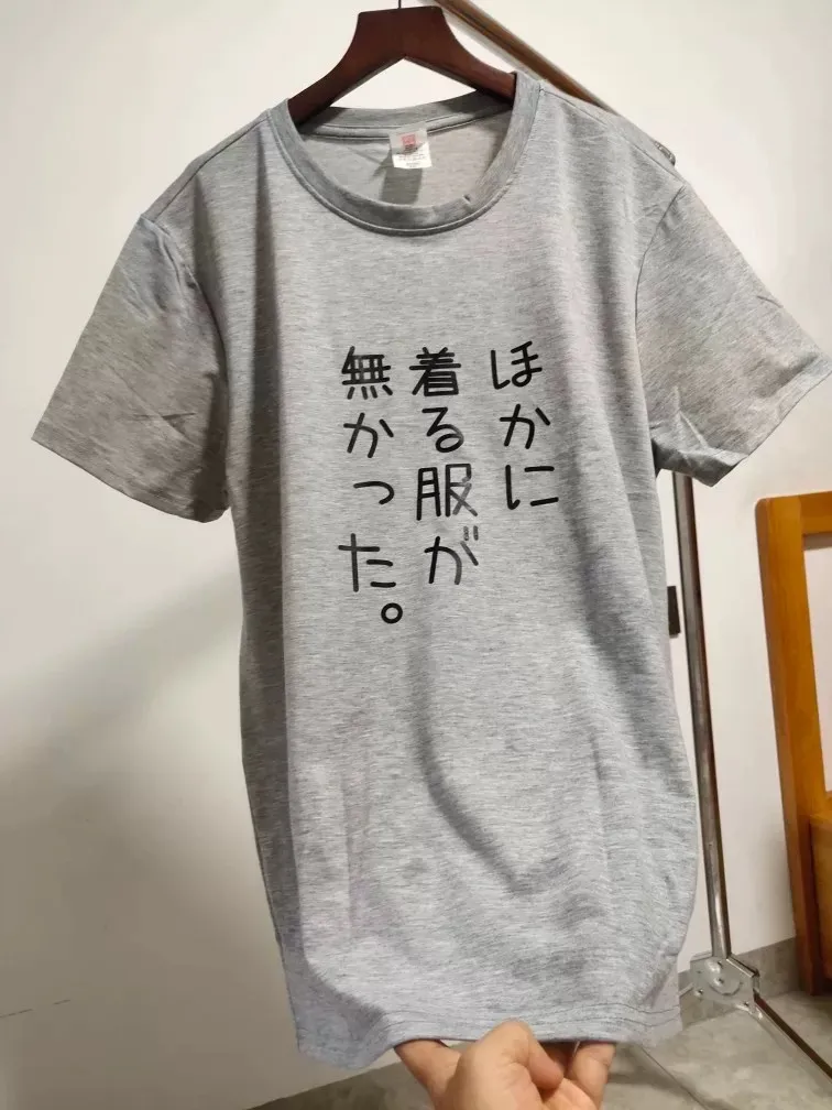 Pure Cotton Short Sleeve T-Shirt Creative Casual Sporty Summer Loose Fit Breathable Comfortable round Neck Pullover Top