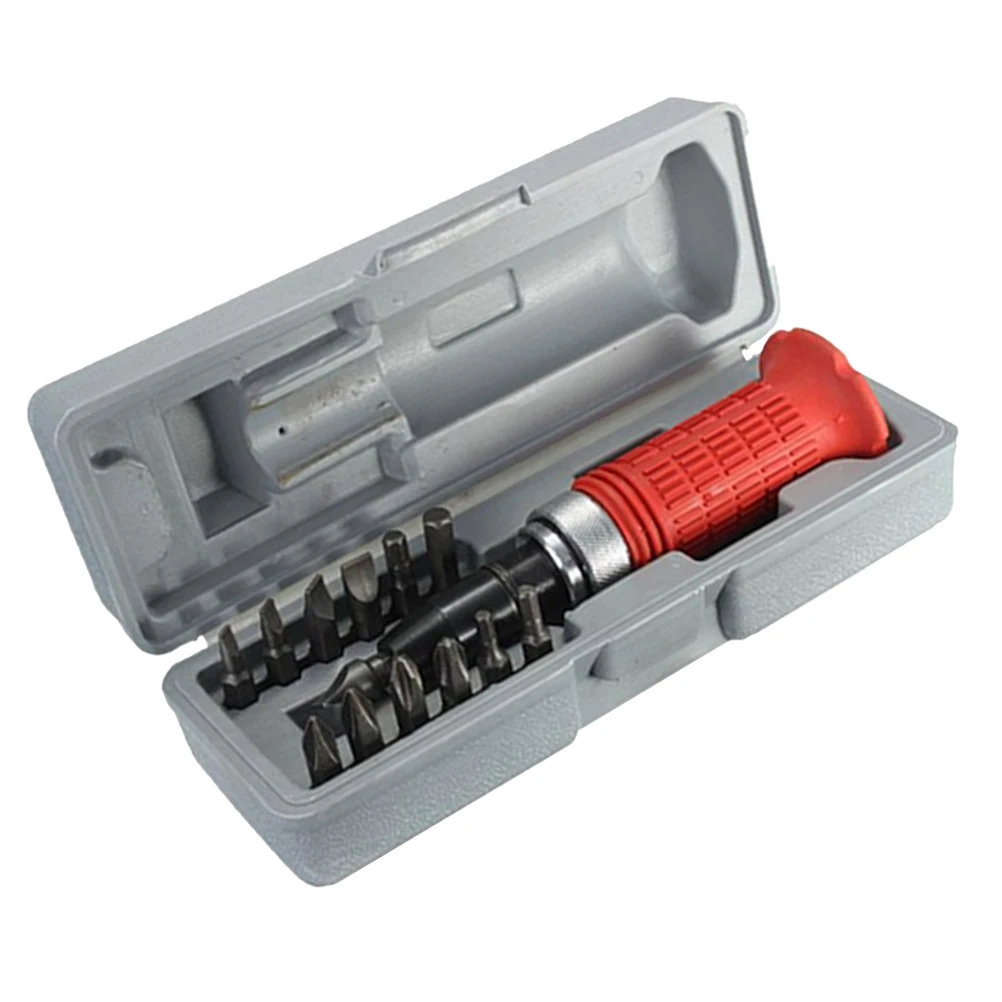 

14PC Impact Set Heavy-duty Manual Driver Kit Steel Bits Hand Tools Repair Screwdriver Socket Set Portable