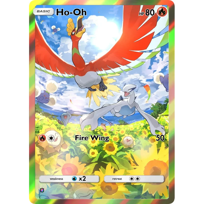 5-teiliges Gemischtes Sammelkarten-Set Lugia Mew Ho-Oh Latias Latios Mimikyu Full Art Holografische Sammelkarten Geschenk – Detail 5