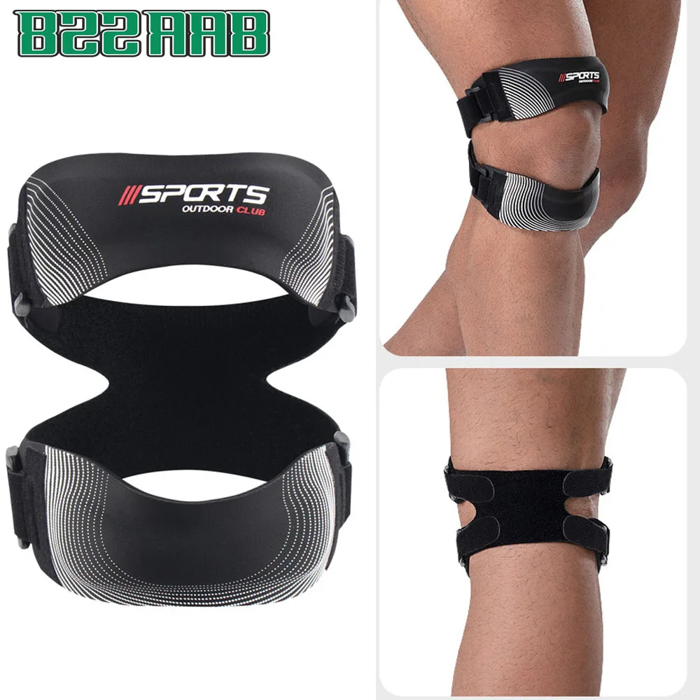 

1 шт. поддерживающий ремень для сухожилий надколенника, регулируемый неопреновый наколенник для облегчения боли в коленях для бега, артрита, восстановления после травм