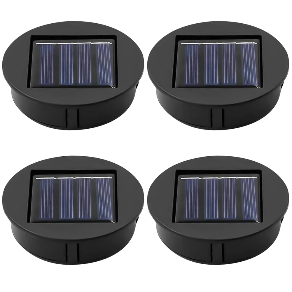 

4PCS Solar Lights Replacement Top Solar Lamp Atmosphere Lamp Outdoor Solar Light Waterproof for Pathway Yard