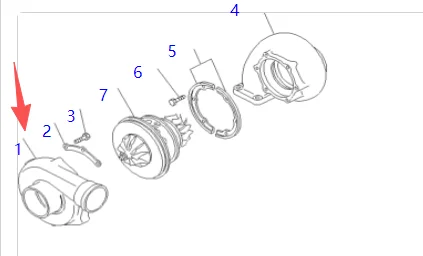 High Performance TURBOCHARGER ASS'Y 6151-82-8500