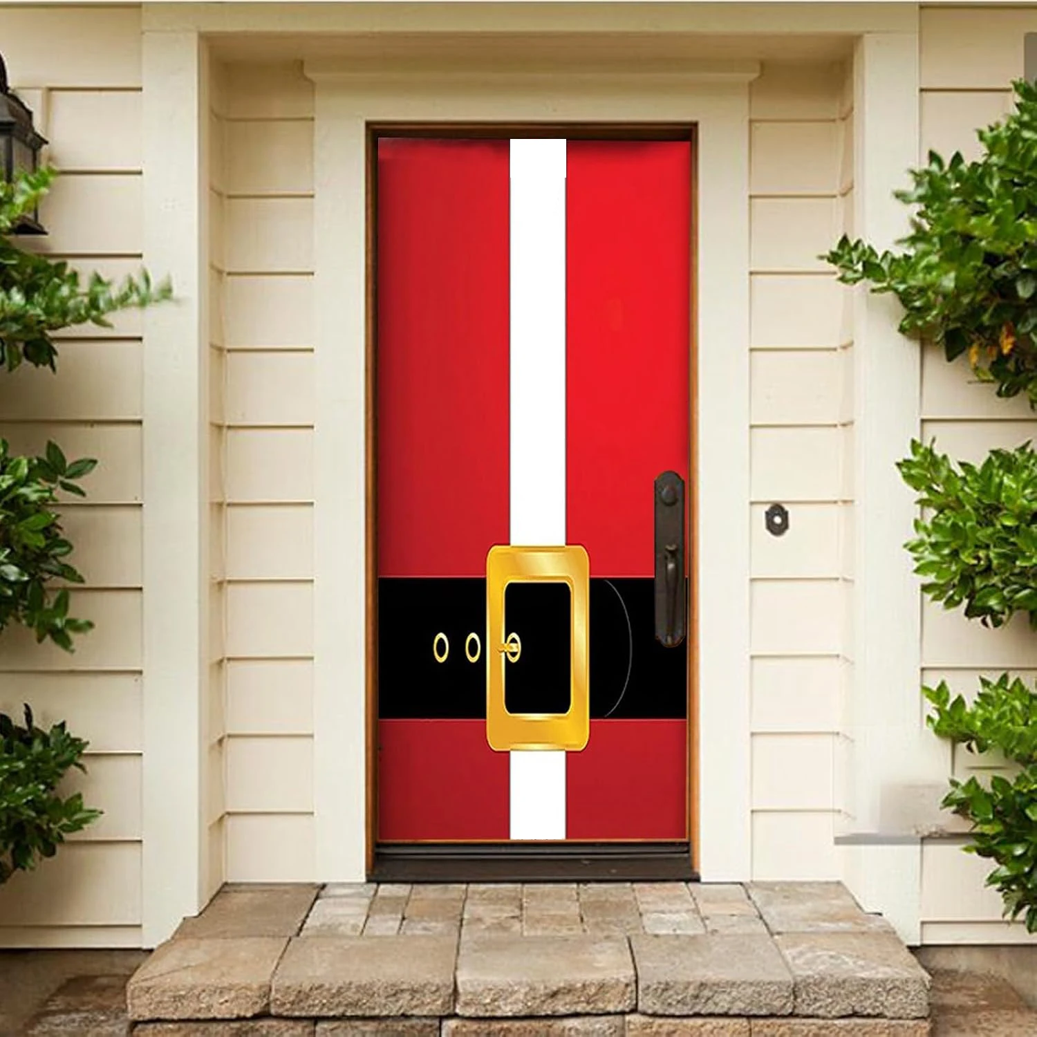 Flagicts Free Size Four-way stretch Christmas door cover