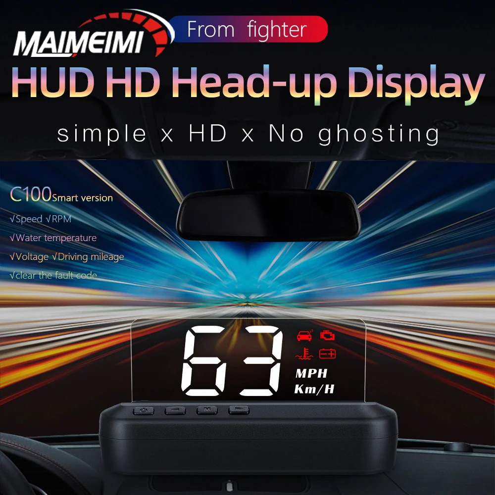 C100 OBD2 Hud Car H… - image