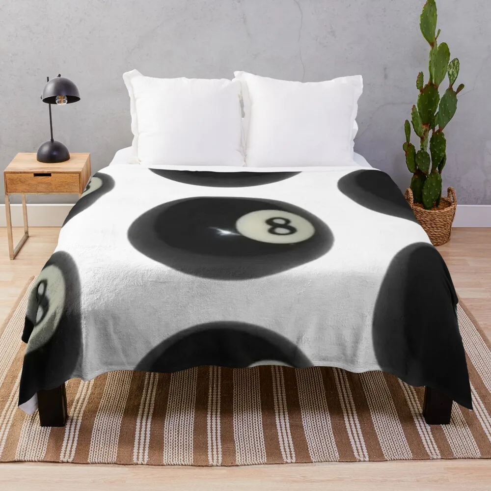 Eight Ball Pool Aesthetic INS Sticker Throw Blanket Weighted Softest Blankets