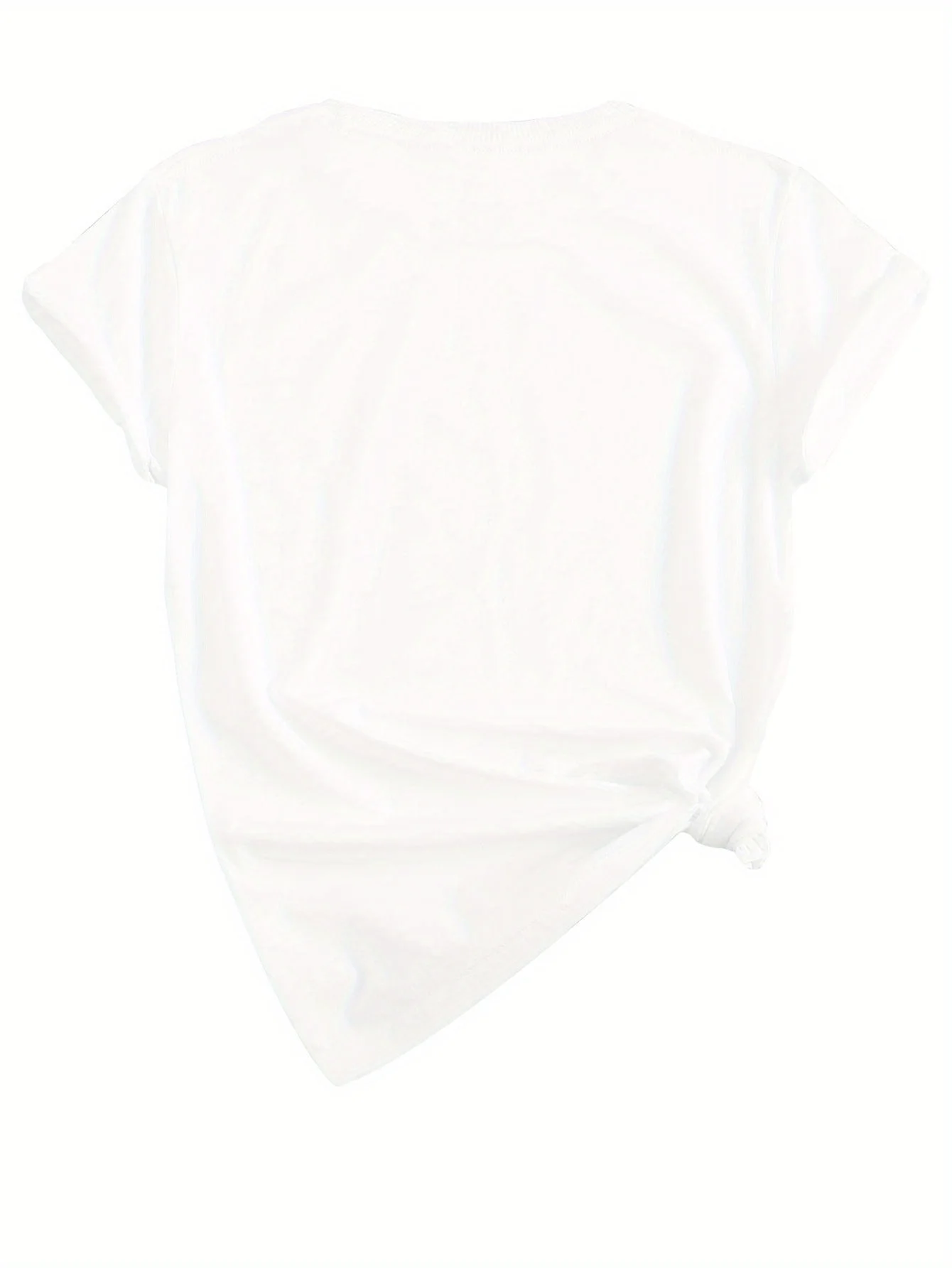 Camiseta blanca con estampado de Bichon Frise para mujercamisetas غير الرسمية suaves y transpirables de Color sloido para Todos #4