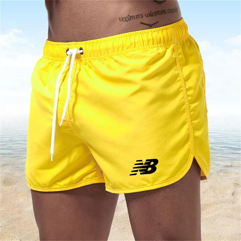 Letter B Summer Men's Luxury Beach Pants Clothing Quick Dry Gym Jogging Sexy Shorts Vacation Casual Swimming Trunks