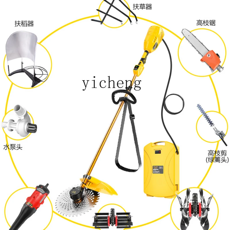 ZF Electric Weeding and Loosening All-in-One Machine Multi-Function Mowing and Planing Ground Turning Machine