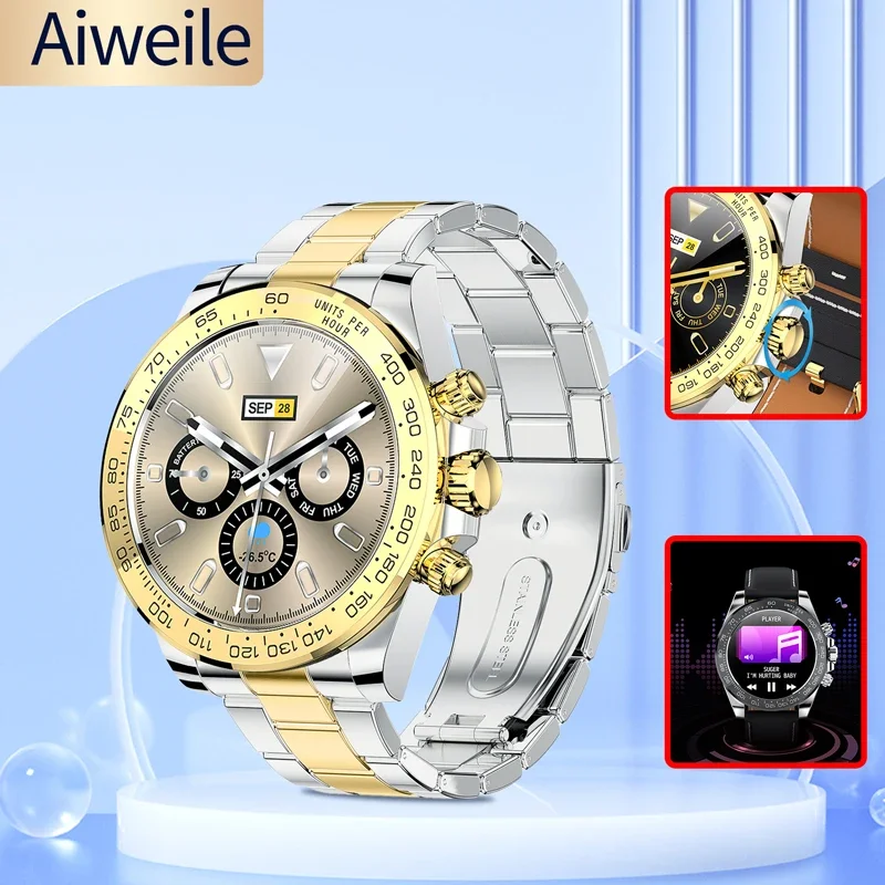 Aiweile 2024 AW13 New StyleSmart Watch Dials Answer Call For Men Waterproof Sport Digital Business SmartWatch For Gift