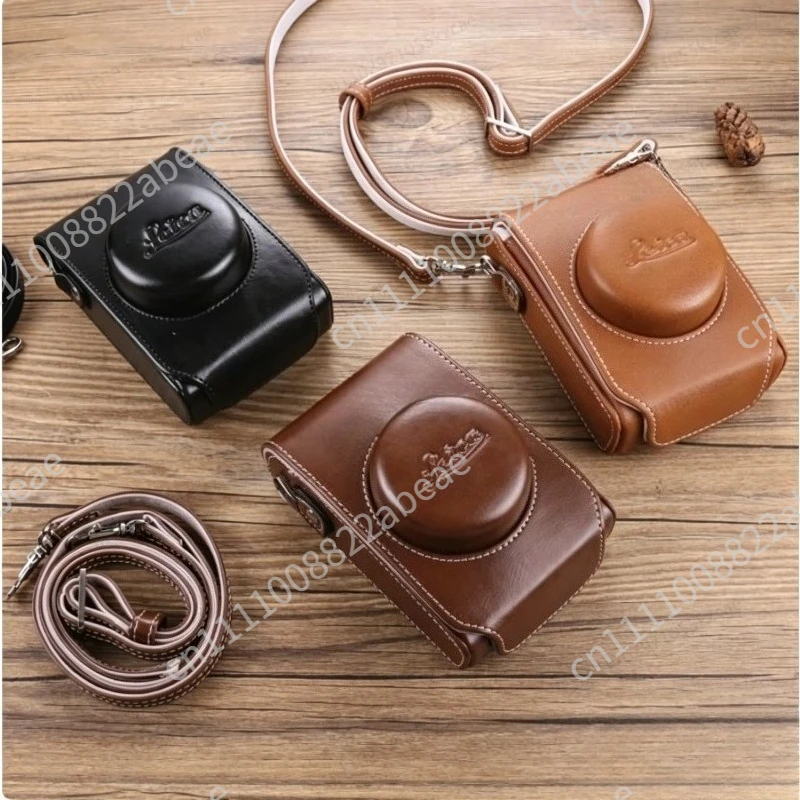 Genuine Leather Camera Case for D-LUX7/8 typ109, Compatible with SOFORT2 C-LUX D6 D5 LX100 Models