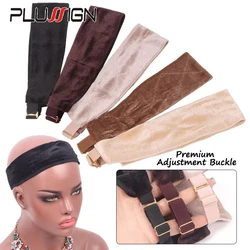 Female Adjustable Wig Band With Elastic Band Velvet Wig Grip Scarf For Wearing Under Wig Non-Slip Wig Grip Headband For Lace Wig