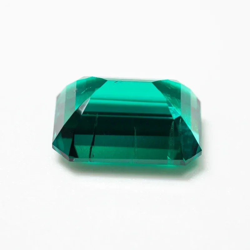 مختبر الزمرد مستطيل الشكل كولومبيا الحرارية المائية حجم 10x14 مللي متر Diy بها بنفسك مواد صنع المجوهرات اختيار AGL شهادة