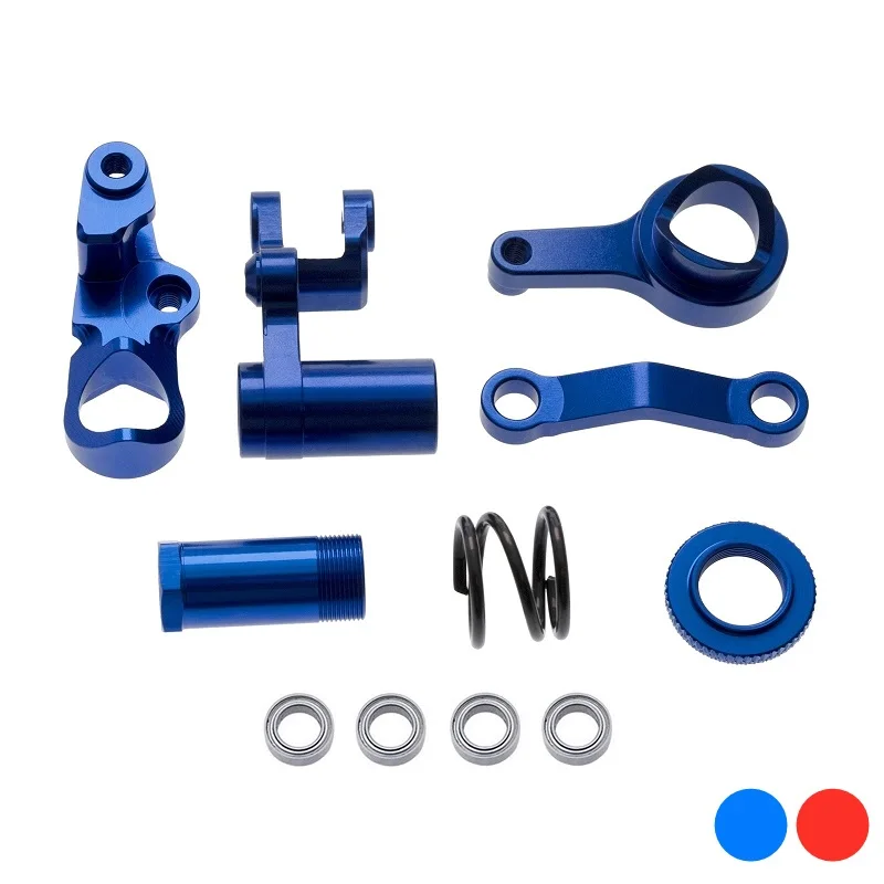 Traxxas 6845X Metal Steering Bellcrank & Drag Link Set | 1/10 Slash/Rustler/Stampede/Hoss 4X4 VXL Upgrade | CNC Aluminum Servo S