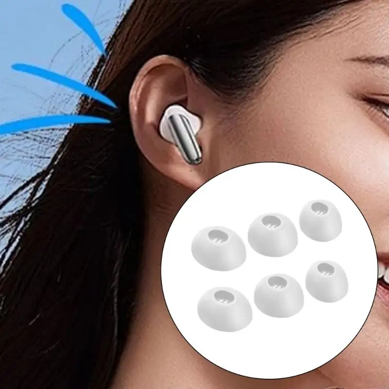 Silicone Eartip Plugs Inserts Protector Case Skin Sleeve Prolonged Use for FreeBuds 5i/4i