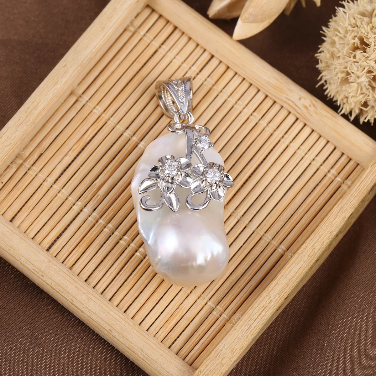 1pc Natural Freshwater Baroque High Quality Pearl Pendant Making DIY Earrings Necklace Jewelry Accessories Gift