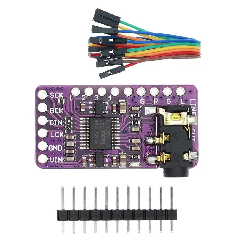 Interface I2S PCM5102A DAC Decoder GY-PCM5102 I2S Player Module For Raspberry Pi pHAT Format Board Digital PCM5102 Audio Board