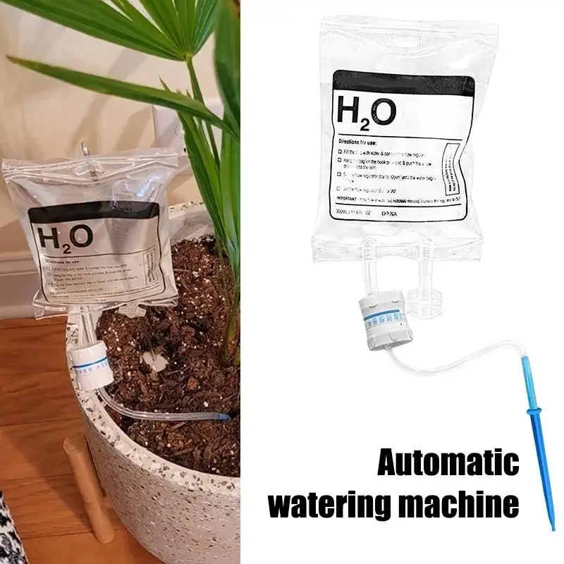 1PC 350ML Faul Topfpflanze Bewässerung Tropf Bewässerung Automatische Bewässerung Maschine Blume Tropf Beutel Quantitative