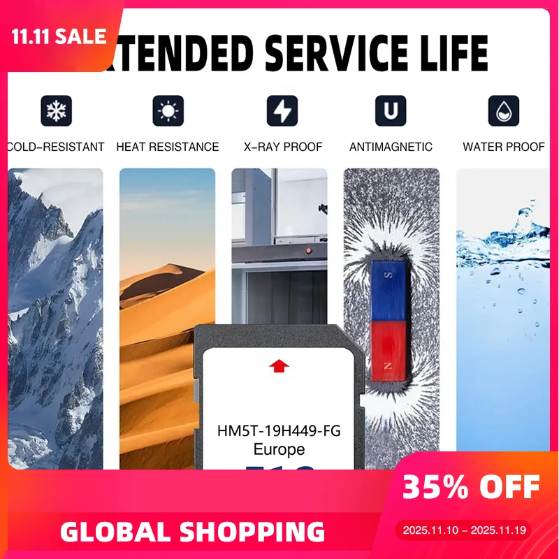 

Update HM5T-19H449-FG 2024 Newest F12 Sync2 Navigation SD Card Sat Nav Map UK Europe for Ford Edge/S-Max/Focus