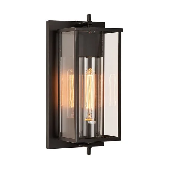 Design American Style Waterproof Outdoor Lighting Fixture Wall Sconce Luxury Hotel Led Lamp Black Wall Lantern