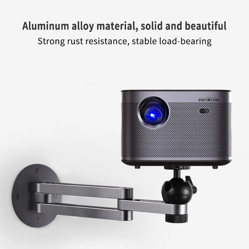 Projector Wall Mount Bracket Multi-angle Adjustable Foldable Wall Support Aluminum Alloy Projector Stand  Accessory