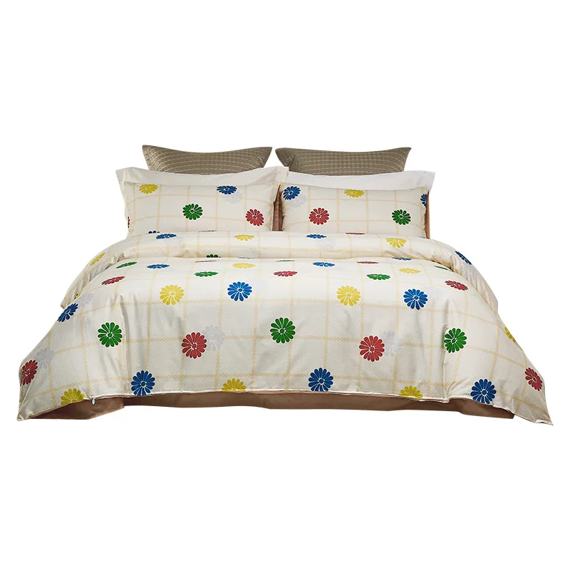Cotton four-piece bed sheet quilt cover bedding