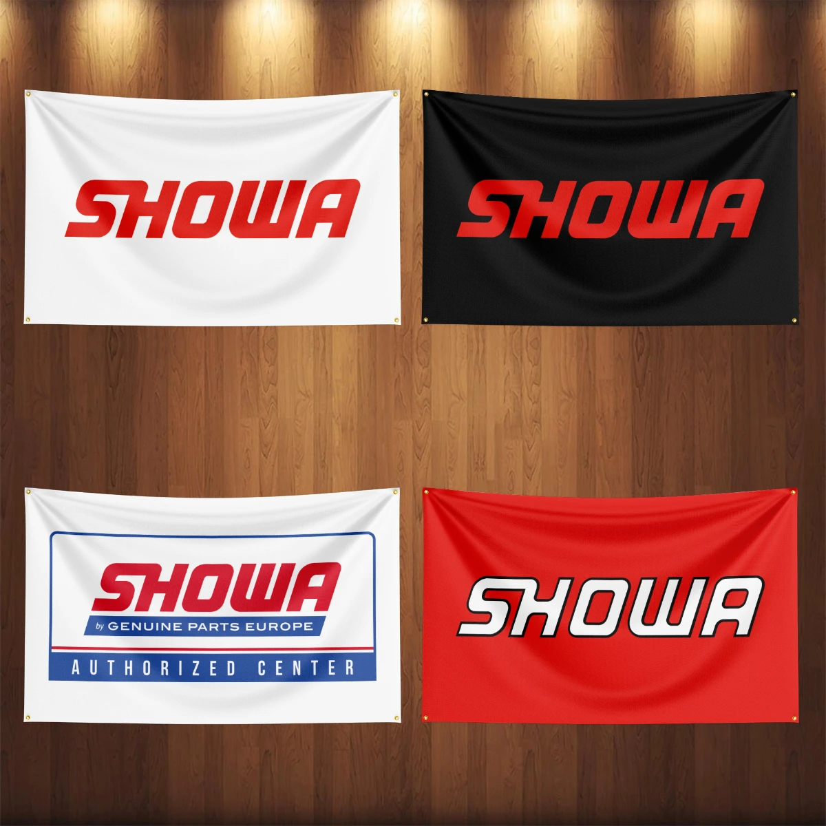 90x150CM Showas Auto Parts Flag Banner For Motorcycle cars Racing Garage Outdoor Decoration Tapestry Poster