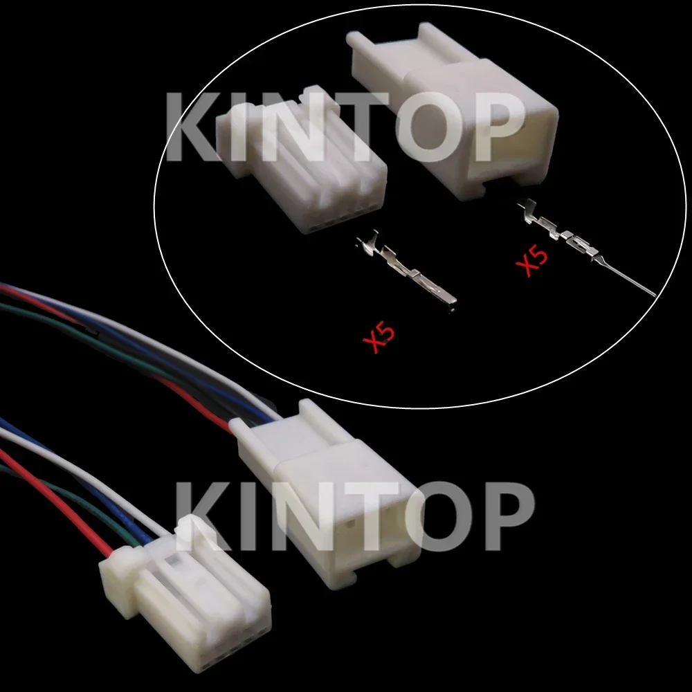 1 Set 5 Pins AC Assembly Car Automatic Start and Stop System Socket For Honda CRV XRV Auto Wiring Terminal Connector With Wires