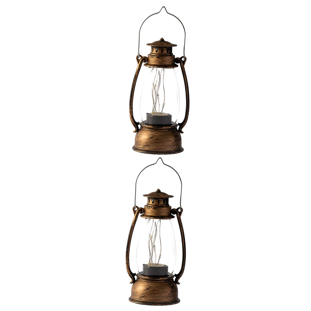 

Retro Horse Decoration Electronic Kerosene Light Electronic Kerosene Lamps Flameless Oil Lamp for Home Bedroom LED Lighting