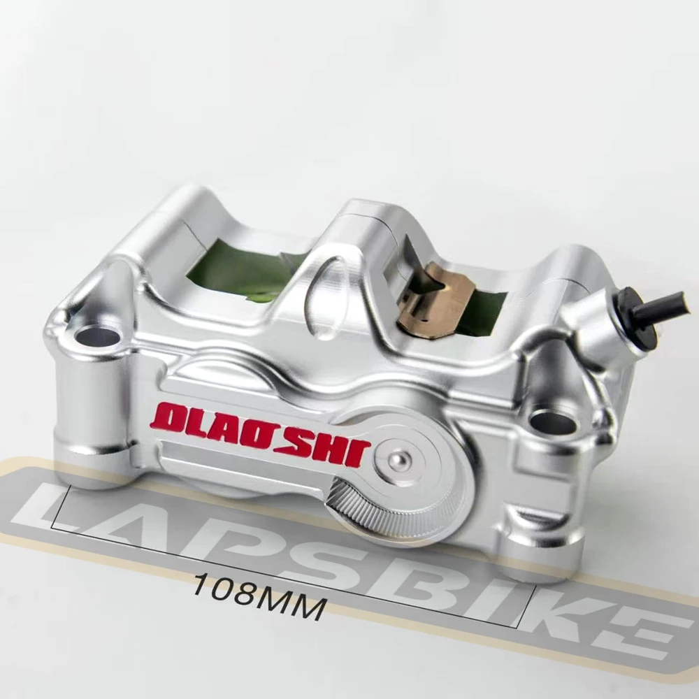 108 مللي متر 100 مللي متر جبل دراجة نارية الجبهة الخلفية الفرامل الفرجار 4-مكبس العالمي لهوندا سوزوكي كاواساكي ياماها ايروكس BWS Niu Ninebot #5