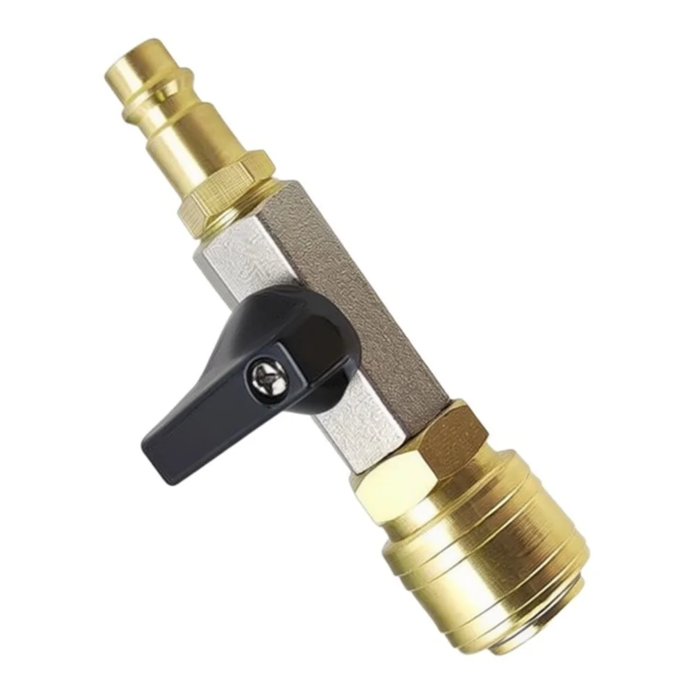 Metal 1/4 Inch Compressed Air Shut Off Valve Designed for Seamless Integration into Existing Pneumatic Installations