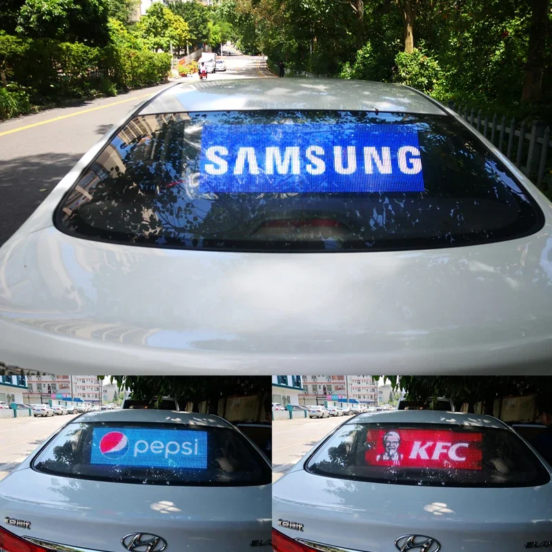 

Intelligent Car Sticker Display Screen, Rear Window Led Car Sticker Scrolling Electronic Subtitles, Advertising Screen